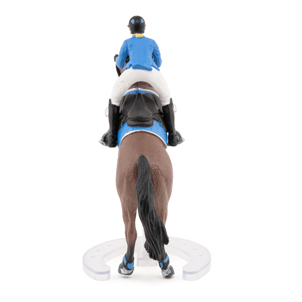 PAPO Horse and Ponies Jumping Horse with Riding Girl Toy Figure, Multi-colour (51560)