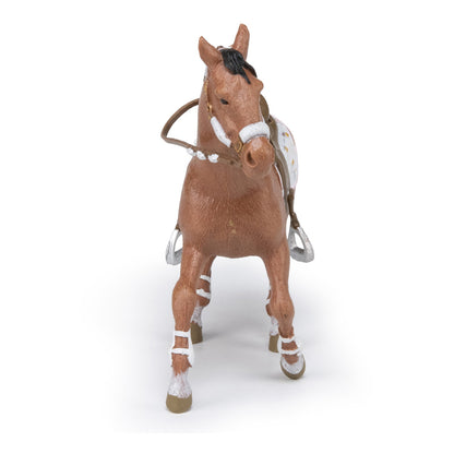 PAPO Horse and Ponies Winter Riding Girl Horse Toy Figure, Multi-colour (51553)