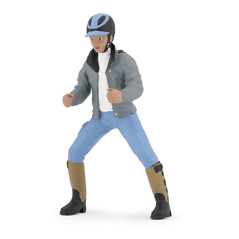 PAPO -Handbemalt - Figuren -Pferd, Fohlen und Ponys -Junger Reiter-52008-Sammelbar-Für Kinder - Geeignet für Jungen und Mädchen - Ab 3 Jahren