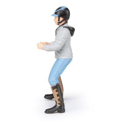 PAPO -Handbemalt - Figuren -Pferd, Fohlen und Ponys -Junger Reiter-52008-Sammelbar-Für Kinder - Geeignet für Jungen und Mädchen - Ab 3 Jahren