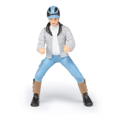 PAPO -Handbemalt - Figuren -Pferd, Fohlen und Ponys -Junger Reiter-52008-Sammelbar-Für Kinder - Geeignet für Jungen und Mädchen - Ab 3 Jahren