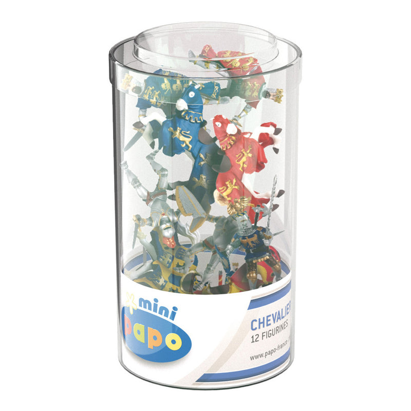 PAPO Mini Papo Mini Knights Tube Toy Mini Figure Set, Multi-colour (33016)