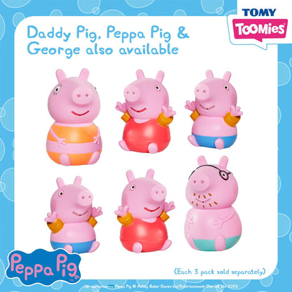 TOMY Toomies Peppa Pig, Mummy Pig, Peppa & George Bath Squirters, Baby Bath Toys, Kids Bath Toys for Water Play, Fun Bath Accessories for Babies & Toddlers, Suitable for 18 Months, 2, 3 & 4 Year Olds