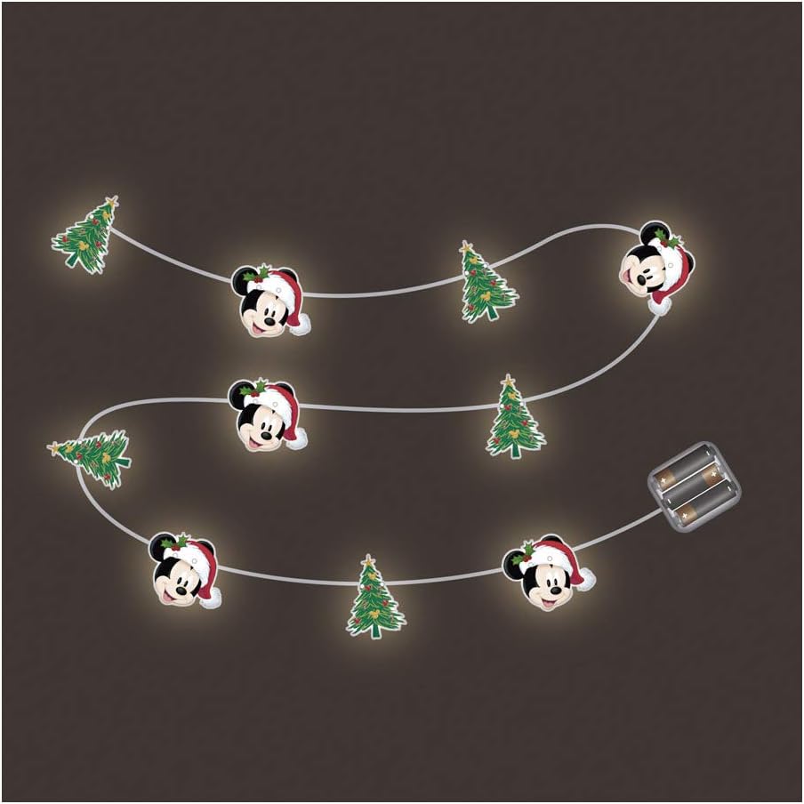 light cord Mickey Mouse warm white 10 leds 165 cm white