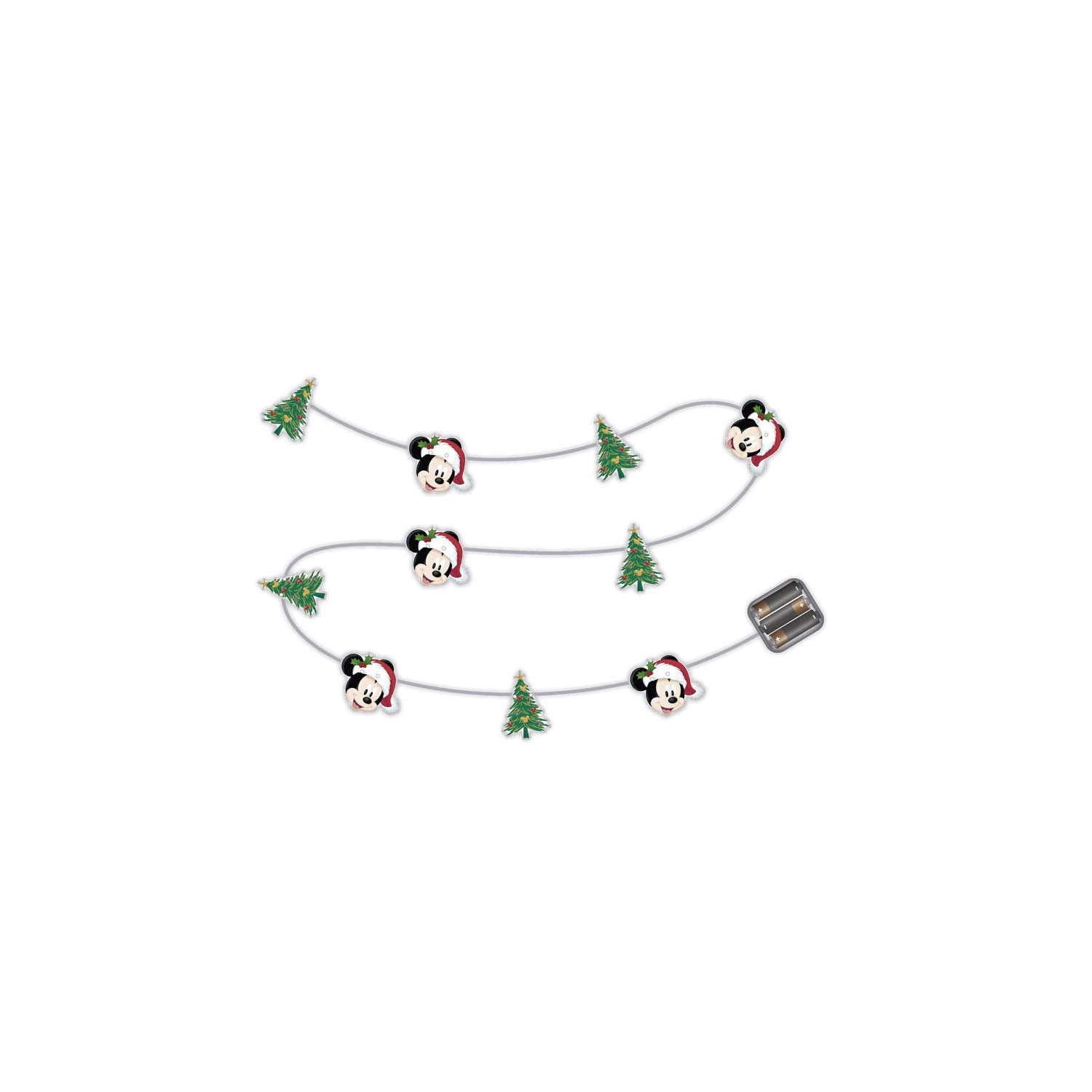 light cord Mickey Mouse warm white 10 leds 165 cm white