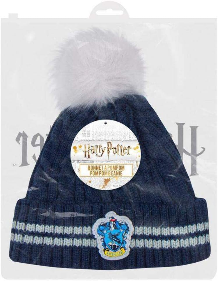 Cinereplicas - Harry Potter - Pom Pom Beanie - Officially licensed Normal size Blue and Grey