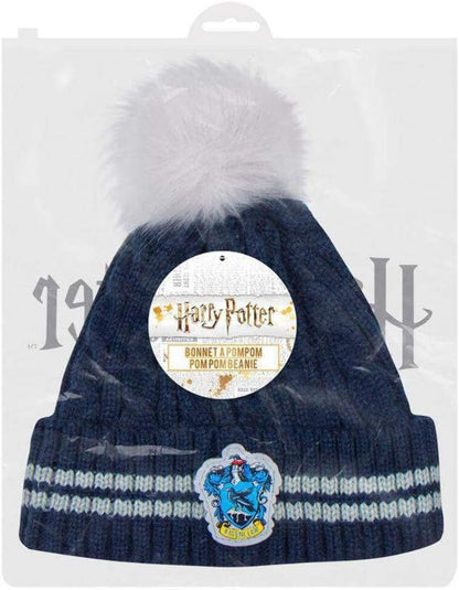 Cinereplicas - Harry Potter - Pom Pom Beanie - Officially licensed Normal size Blue and Grey