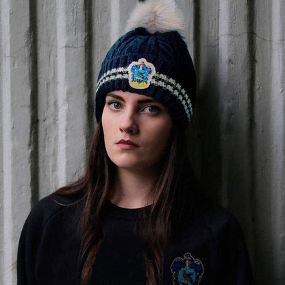 Cinereplicas - Harry Potter - Pom Pom Beanie - Officially licensed Normal size Blue and Grey