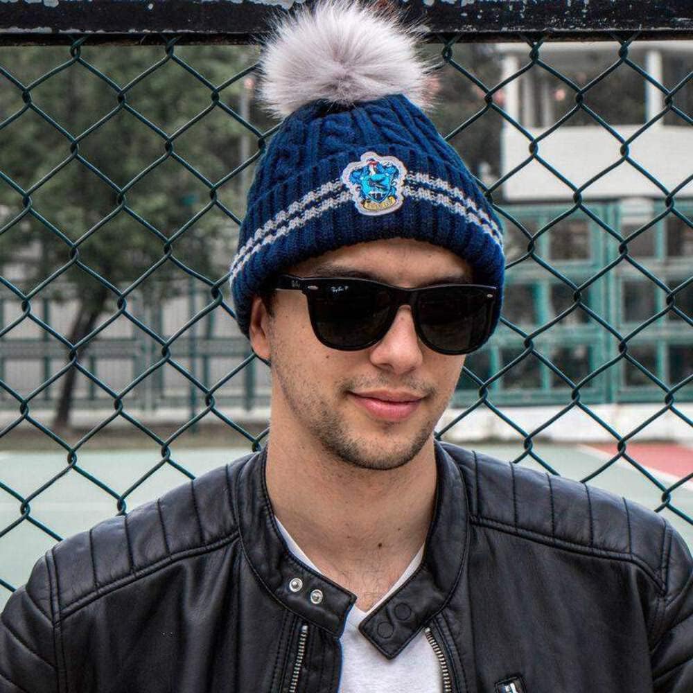 Cinereplicas - Harry Potter - Pom Pom Beanie - Officially licensed Normal size Blue and Grey