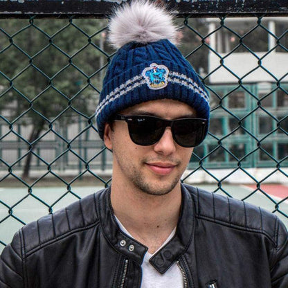 Cinereplicas - Harry Potter - Pom Pom Beanie - Officially licensed Normal size Blue and Grey