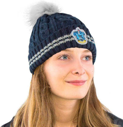 Cinereplicas - Harry Potter - Pom Pom Beanie - Officially licensed Normal size Blue and Grey