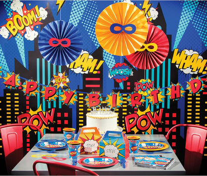Hng Fans 12/3Ct Superhero Party