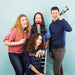 Creative Party PC331809 Inflatable Balloon Wedding Photo Booth Props-4 Pcs, Multi-Coloured