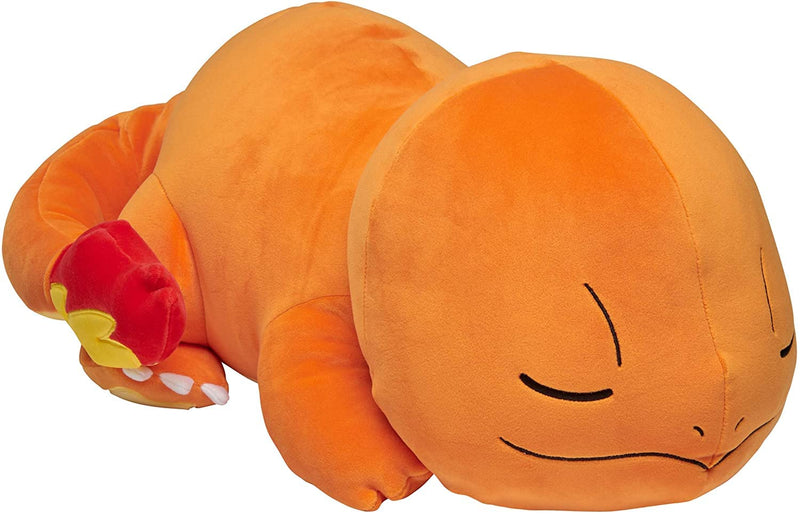 Pokemon Charmander Plush, 18-Inch Plush Toy - Adorable Sleeping Charmander - Ultra-Soft Plush Material, Perfect for Playing, Cuddling & Sleeping - Gotta Catch ‘Em All