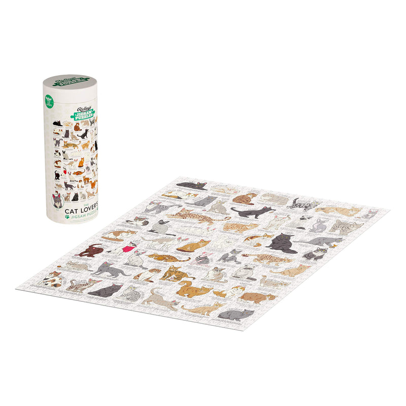 Ridley's Games JIG055 Cat Lover's 1000 Piece Jigsaw Puzzle, Multicoloured