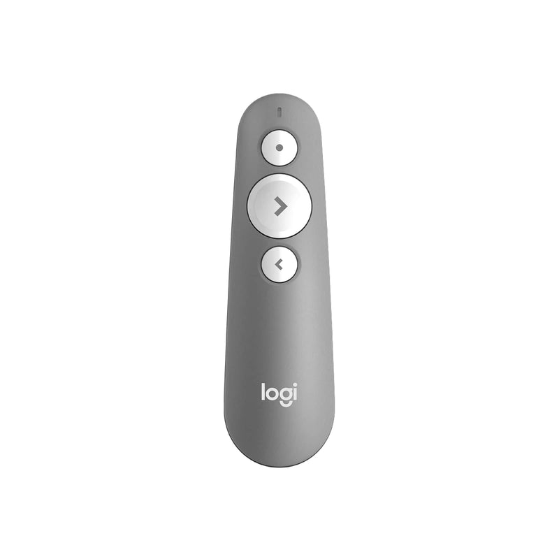 Logitech R500s Laser Class 1 Presenter Bluetooth and USB / Presentation Clicker - Universal Compatibility, 20m range, Customisable, Smart Battery 12 months usage