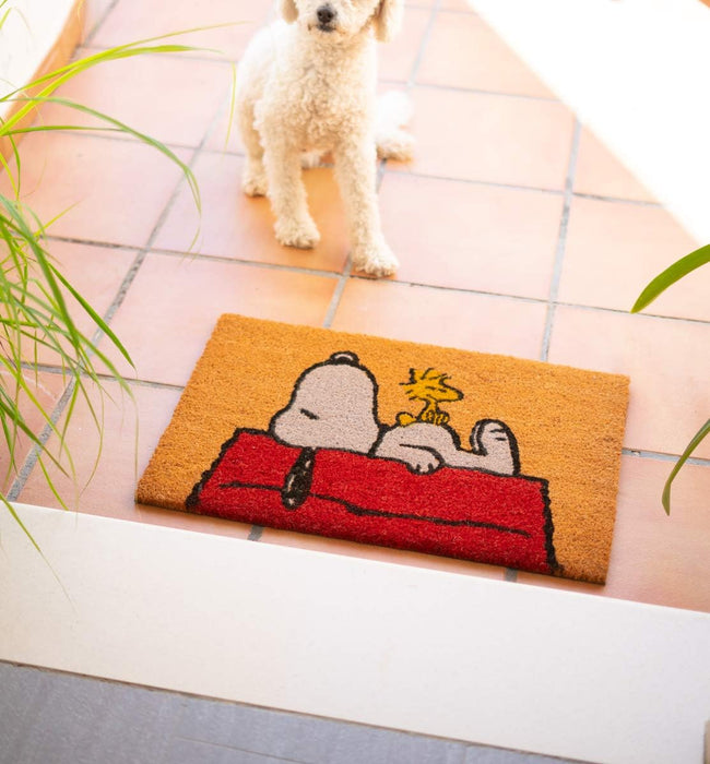 Grupo Erik Snoopy Door Mat | 15.7 x 23.6 inches - 40 x 60 cm | Coconut Coir | Eco Friendly 100% | Indoor Door Mat & Outdoor Door Mat | Snoopy Gifts | Peanuts
