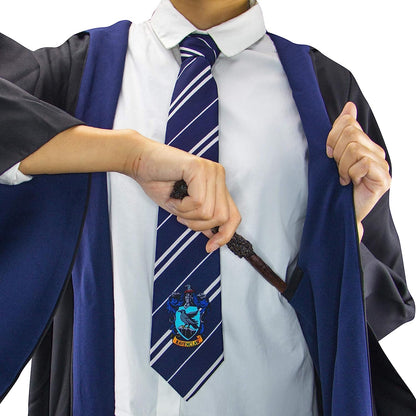 Cinereplicas Harry Potter Robe - Authentic Official Tailored Wizard Robes Cloak - Adults and Kids Size - Black & Blue - L