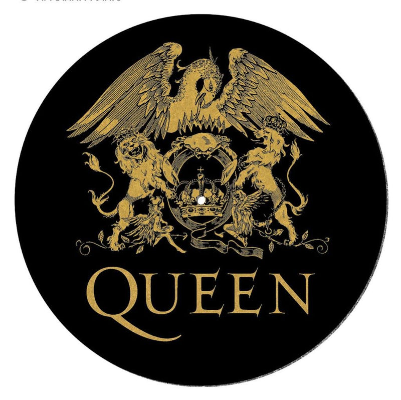 Pyramid International Queen Turntable Record Slip Mat for Mixing, DJ Scratching and Home Listening (Logo Design) - Official Merchandise