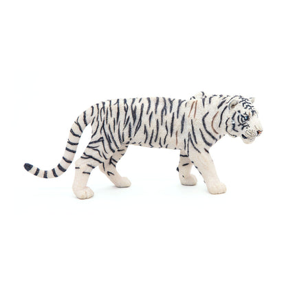 PAPO Wild Animal Kingdom White Tiger Toy Figure, White/Black (50045)