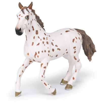 Papo -Dipinta a mano- figurina-Cavalli, puledri e pony-Cavallo marrone Appaloosa-51509-Collezione -Adatto a bambini e bambine - A partire dai 3 anni di età