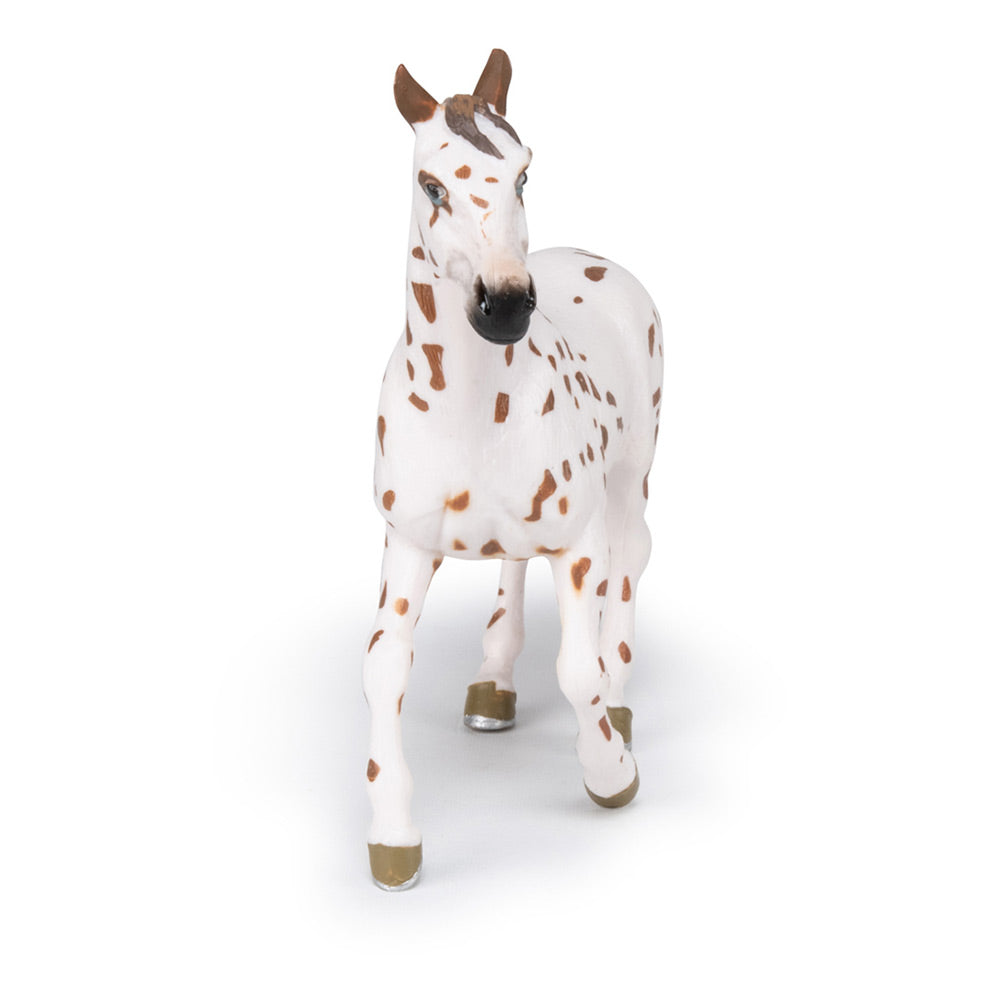 Papo -Dipinta a mano- figurina-Cavalli, puledri e pony-Cavallo marrone Appaloosa-51509-Collezione -Adatto a bambini e bambine - A partire dai 3 anni di età