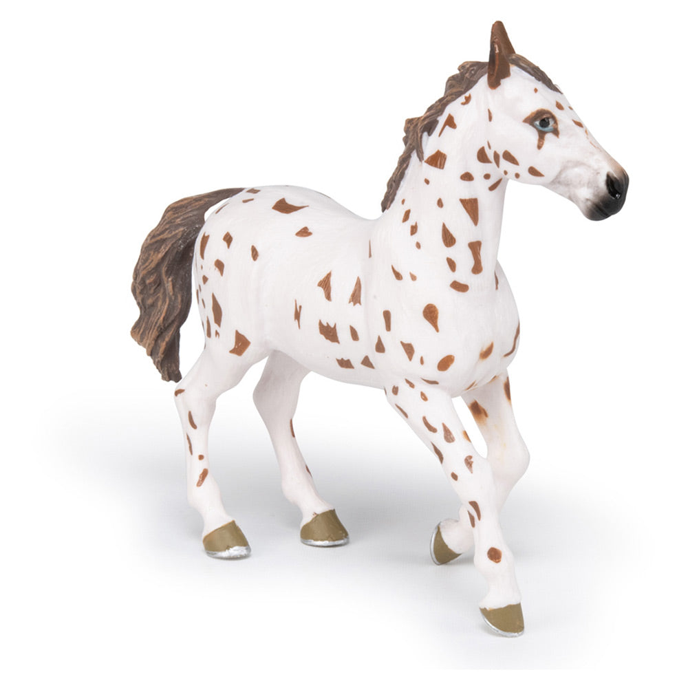 Papo -Dipinta a mano- figurina-Cavalli, puledri e pony-Cavallo marrone Appaloosa-51509-Collezione -Adatto a bambini e bambine - A partire dai 3 anni di età