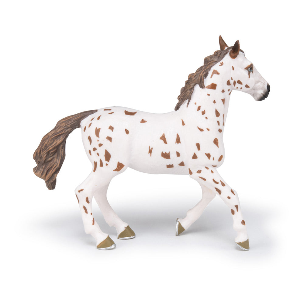 Papo -Dipinta a mano- figurina-Cavalli, puledri e pony-Cavallo marrone Appaloosa-51509-Collezione -Adatto a bambini e bambine - A partire dai 3 anni di età