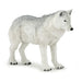 PAPO Wild Animal Kingdom Polar Wolf Toy Figure, White (50195)