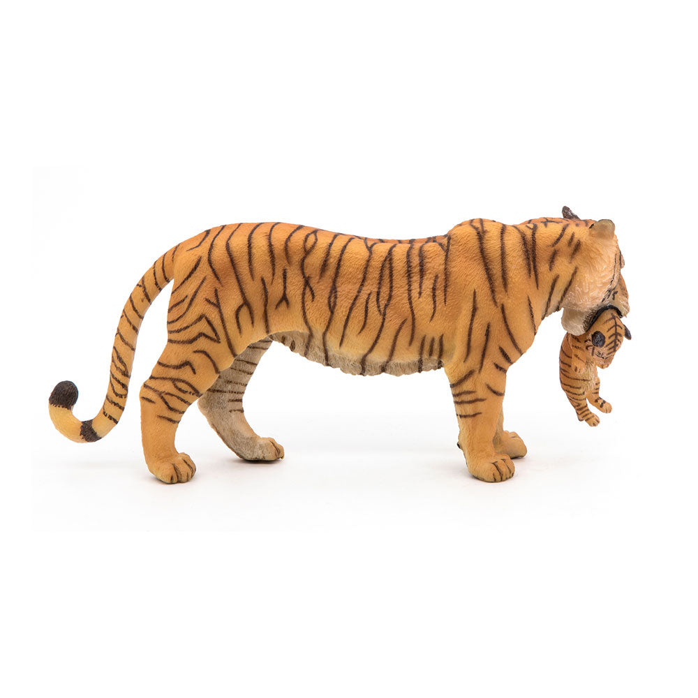 PAPO - Figurina animale -Tigre e il suo bambino, giocattolo per bambini dai 3 anni - Animali selvatici