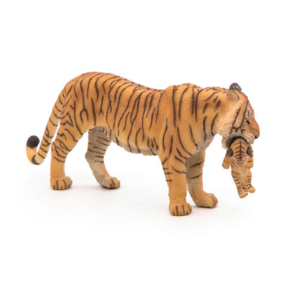 PAPO - Figurina animale -Tigre e il suo bambino, giocattolo per bambini dai 3 anni - Animali selvatici