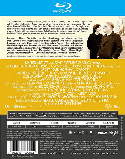 Capote - Remastered Edition / Brillante Filmbiografie über Erfolgsautor Truman Capote mit Philip Seymour Hoffman (Pidax Historien-Klassiker) (Blu-ray