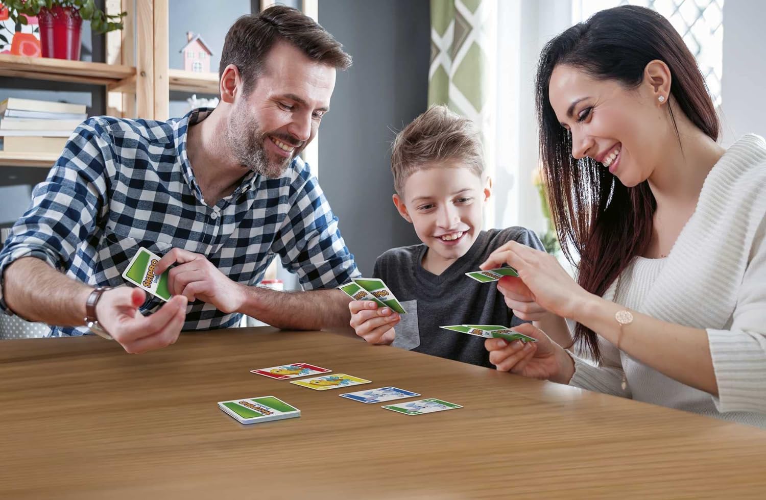 Skip Bo Junior Card Game in with 2 Levels of Play, 112 Cards, Sequencing Entertainment for 2 to 4 Players Ages 5 Years & Older, HHB37
