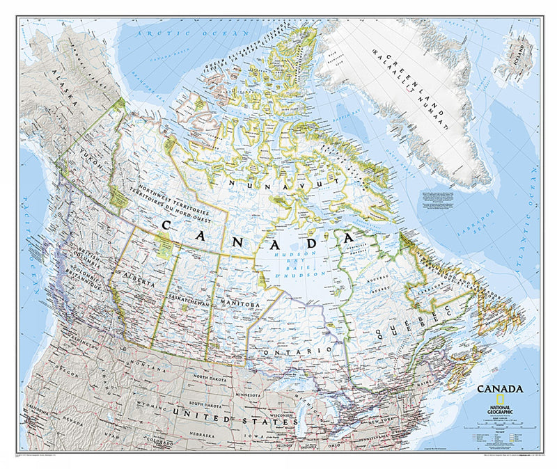 Canada Classic Map [Laminated]