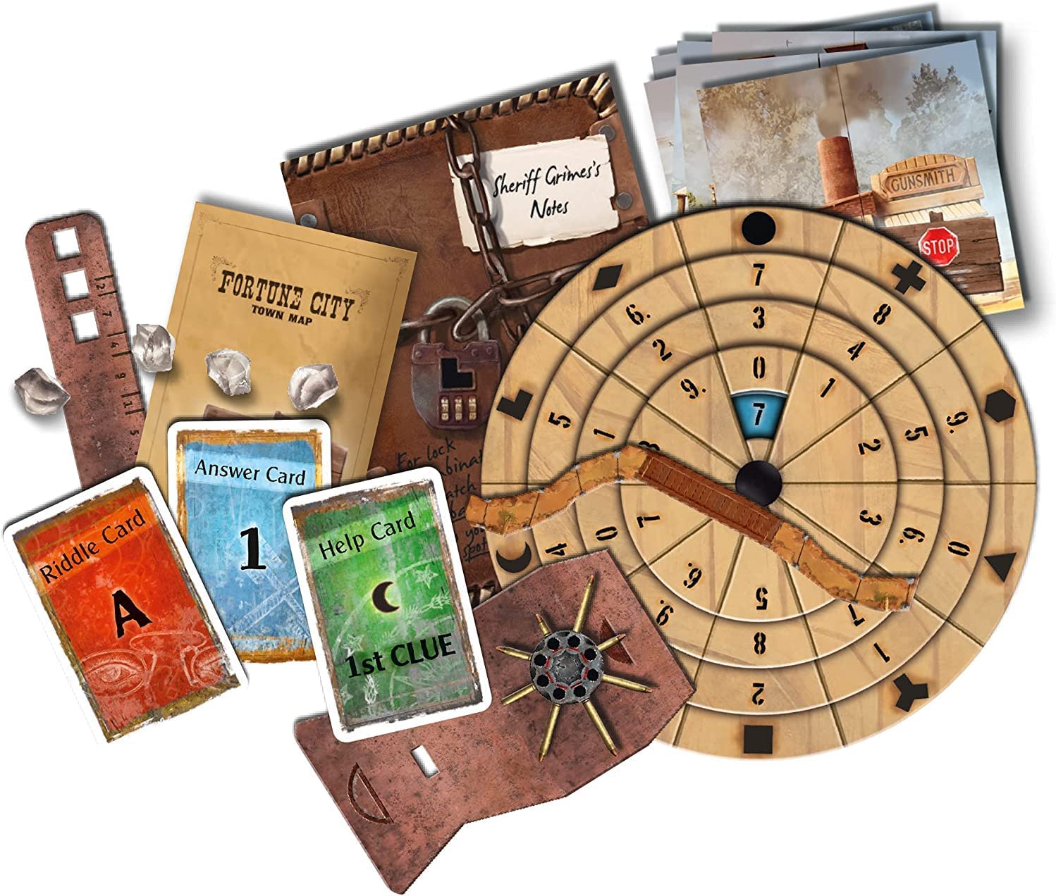 Thames & Kosmos - EXIT: Kidnapped In Fortune City - Level: 3.5/5 - Unique Escape Room Game - 1-4 Players - Puzzle Solving Strategy Board Games for Adults & Kids, Ages 12+ - 692861
