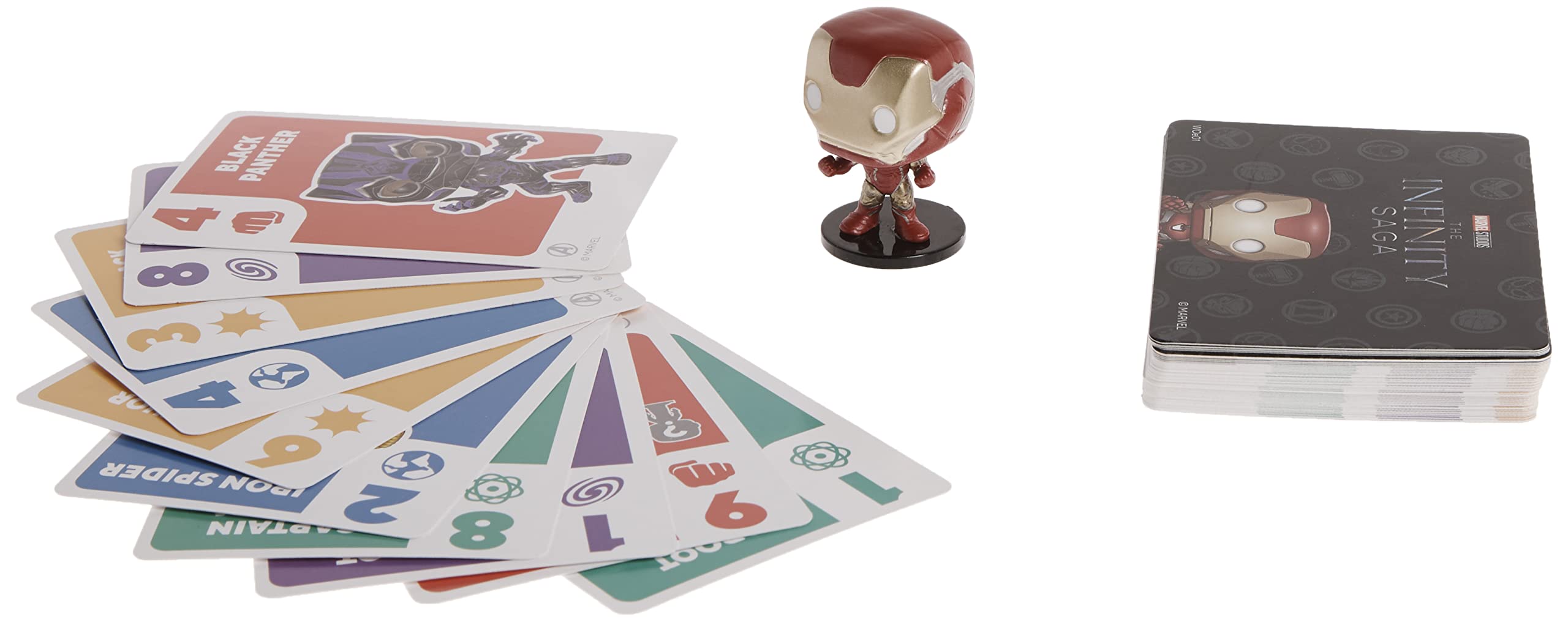 Funko Something Wild Family Card - Marvel Infinity Saga Card Game - Iron Man(Includes Collectable Mini POP!) Ideal For Children Ages 6 And Up - Fun For The Whole Family Board Game