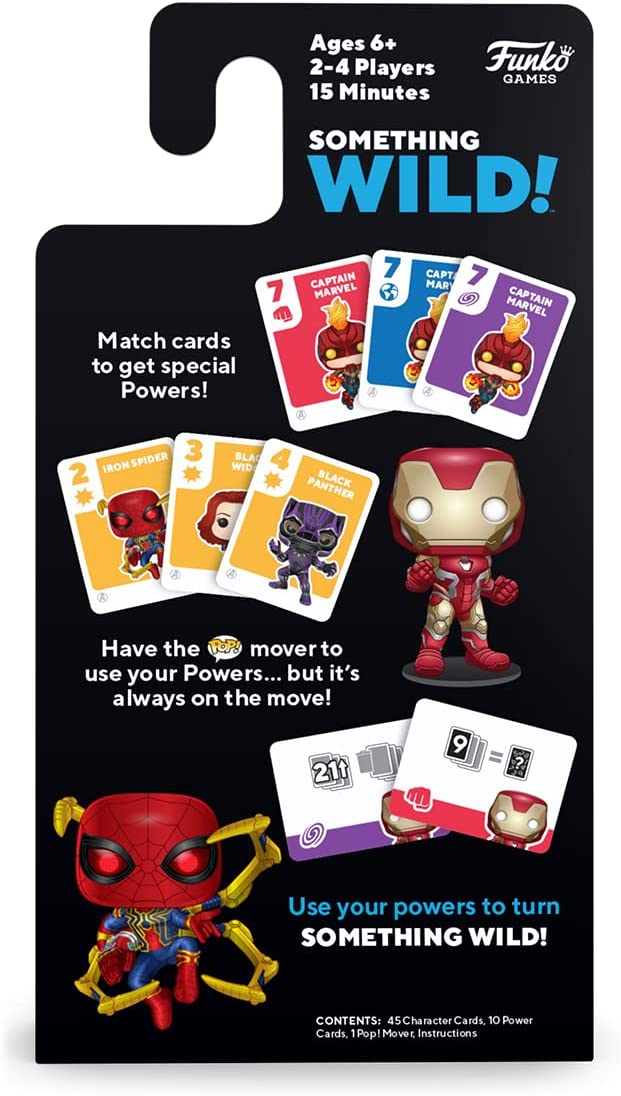 Funko Something Wild Family Card - Marvel Infinity Saga Card Game - Iron Man(Includes Collectable Mini POP!) Ideal For Children Ages 6 And Up - Fun For The Whole Family Board Game