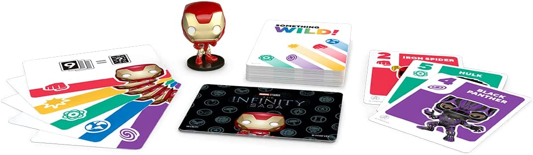 Funko Something Wild Family Card - Marvel Infinity Saga Card Game - Iron Man(Includes Collectable Mini POP!) Ideal For Children Ages 6 And Up - Fun For The Whole Family Board Game