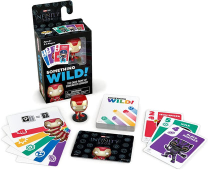 Funko Something Wild Family Card - Marvel Infinity Saga Card Game - Iron Man(Includes Collectable Mini POP!) Ideal For Children Ages 6 And Up - Fun For The Whole Family Board Game