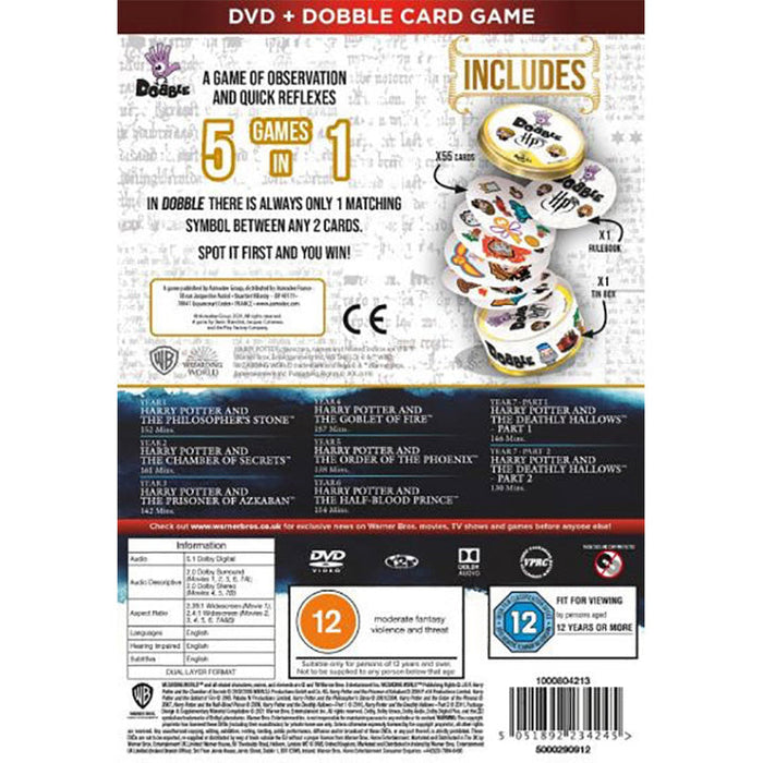 Harry Potter The Complete Collection With Dobble Card Game