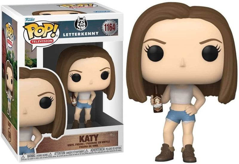Pop Letterkenny Katy with Puppers And Beer Vinyl Figure