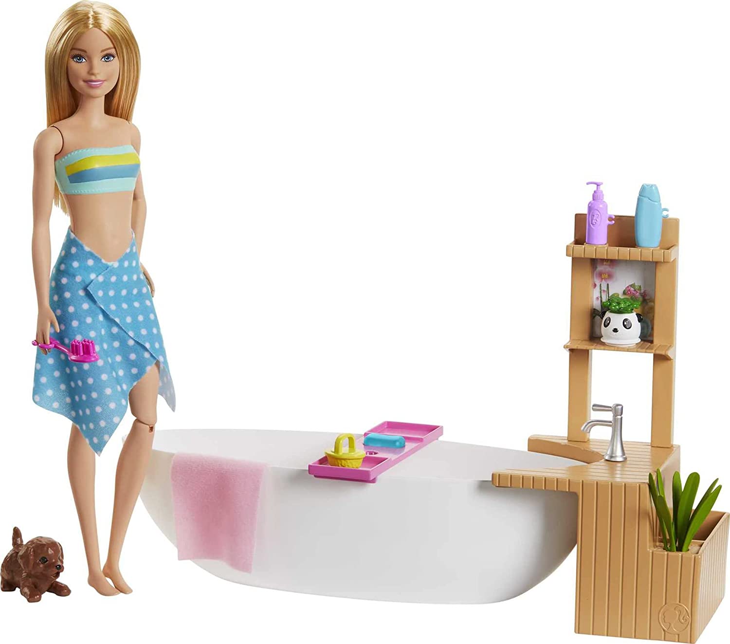 Barbie Ice Cream Shop Playset with 12 in Blonde Doll, Black & Baby Doctor Playset with Blonde Doll, 2 Infant Dolls, Exam Table and Accessories, Stethoscope, Chart and Mobile for Ages 3 and Up, GKH23