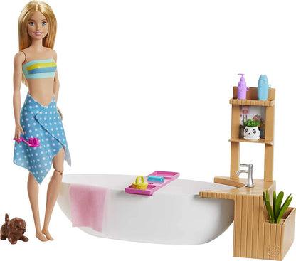 Barbie Ice Cream Shop Playset with 12 in Blonde Doll, Black & Baby Doctor Playset with Blonde Doll, 2 Infant Dolls, Exam Table and Accessories, Stethoscope, Chart and Mobile for Ages 3 and Up, GKH23
