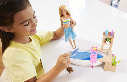 Barbie Ice Cream Shop Playset with 12 in Blonde Doll, Black & Baby Doctor Playset with Blonde Doll, 2 Infant Dolls, Exam Table and Accessories, Stethoscope, Chart and Mobile for Ages 3 and Up, GKH23