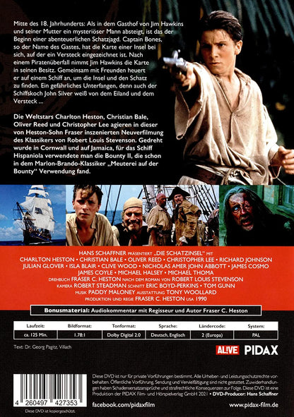 Die Schatzinsel - Der Schatz des Teufels / Verfilmung des Klassiker von Robert Louis Stevenson mit Starbesetzung (Pidax Film-Klassiker