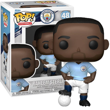 Funko Pop! Football: Manchester City - Raheem Sterling - Manchester City FC - Figura de Vinilo Coleccionable - Idea de Regalo- Mercancia Oficial - Juguetes para Niños y Adultos - Sports Fans