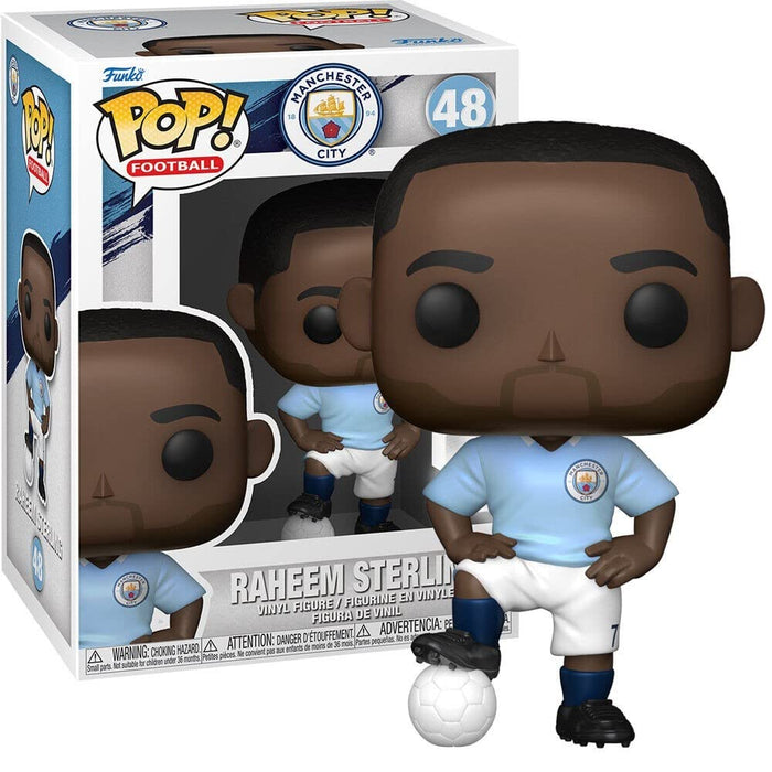 Funko Pop! Football: Manchester City - Raheem Sterling - Manchester City FC - Figura de Vinilo Coleccionable - Idea de Regalo- Mercancia Oficial - Juguetes para Niños y Adultos - Sports Fans