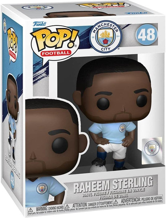 Funko Pop! Football: Manchester City - Raheem Sterling - Manchester City FC - Figura de Vinilo Coleccionable - Idea de Regalo- Mercancia Oficial - Juguetes para Niños y Adultos - Sports Fans