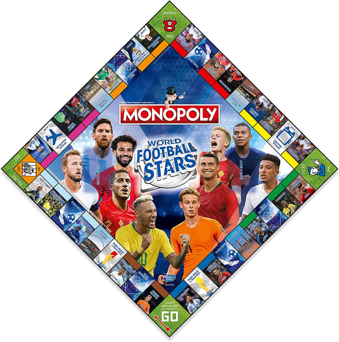 Hasbro Gioco da tavolo monopolio delle stelle del mondo del calcio (WM01927-EN1-6