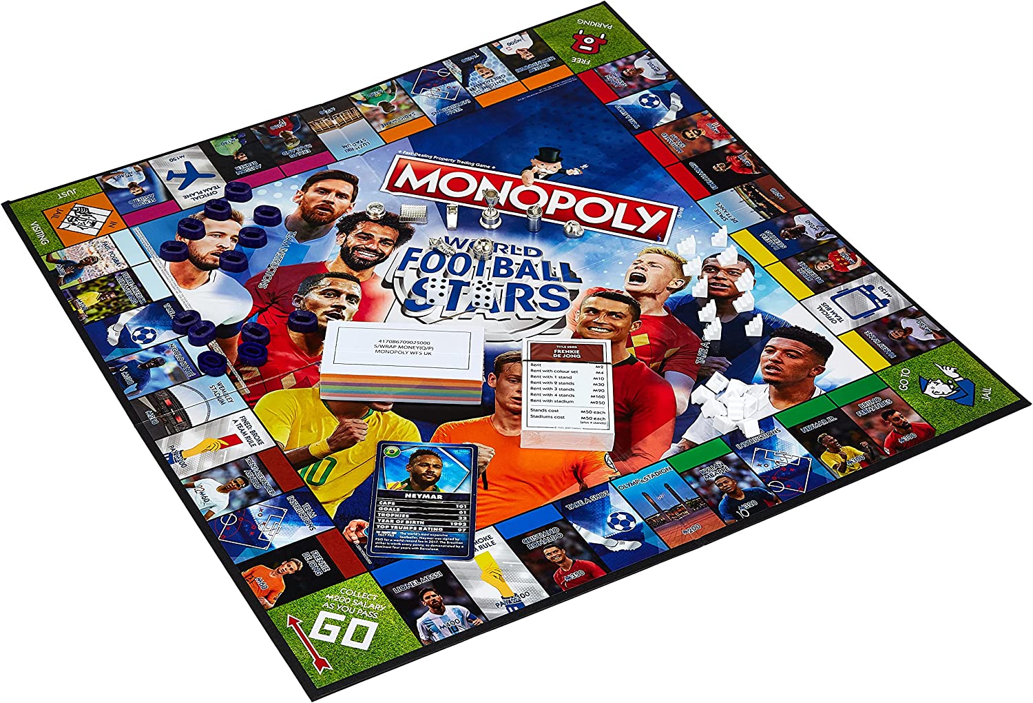 Hasbro Gioco da tavolo monopolio delle stelle del mondo del calcio (WM01927-EN1-6